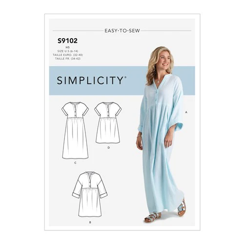 Simplicity Caftan and Dress S9102 - Image 2