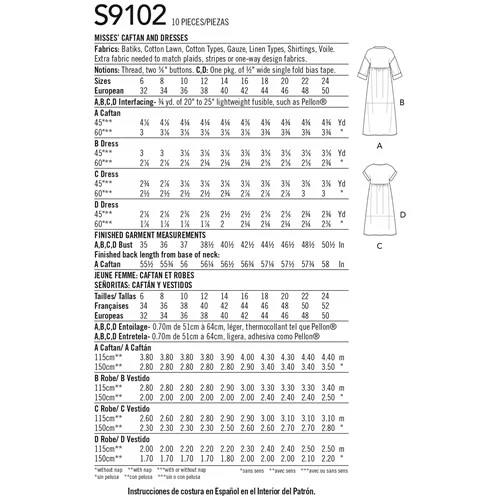 Simplicity Caftan and Dress S9102 - Image 5