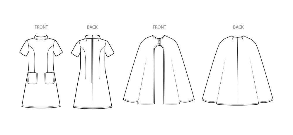 Simplicity Cape and Dress S3084 - Image 4