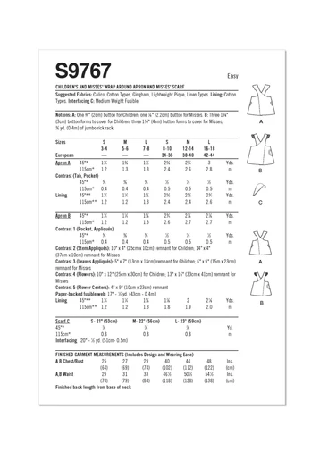 Simplicity Child/Adult Apron S9767 - Image 12