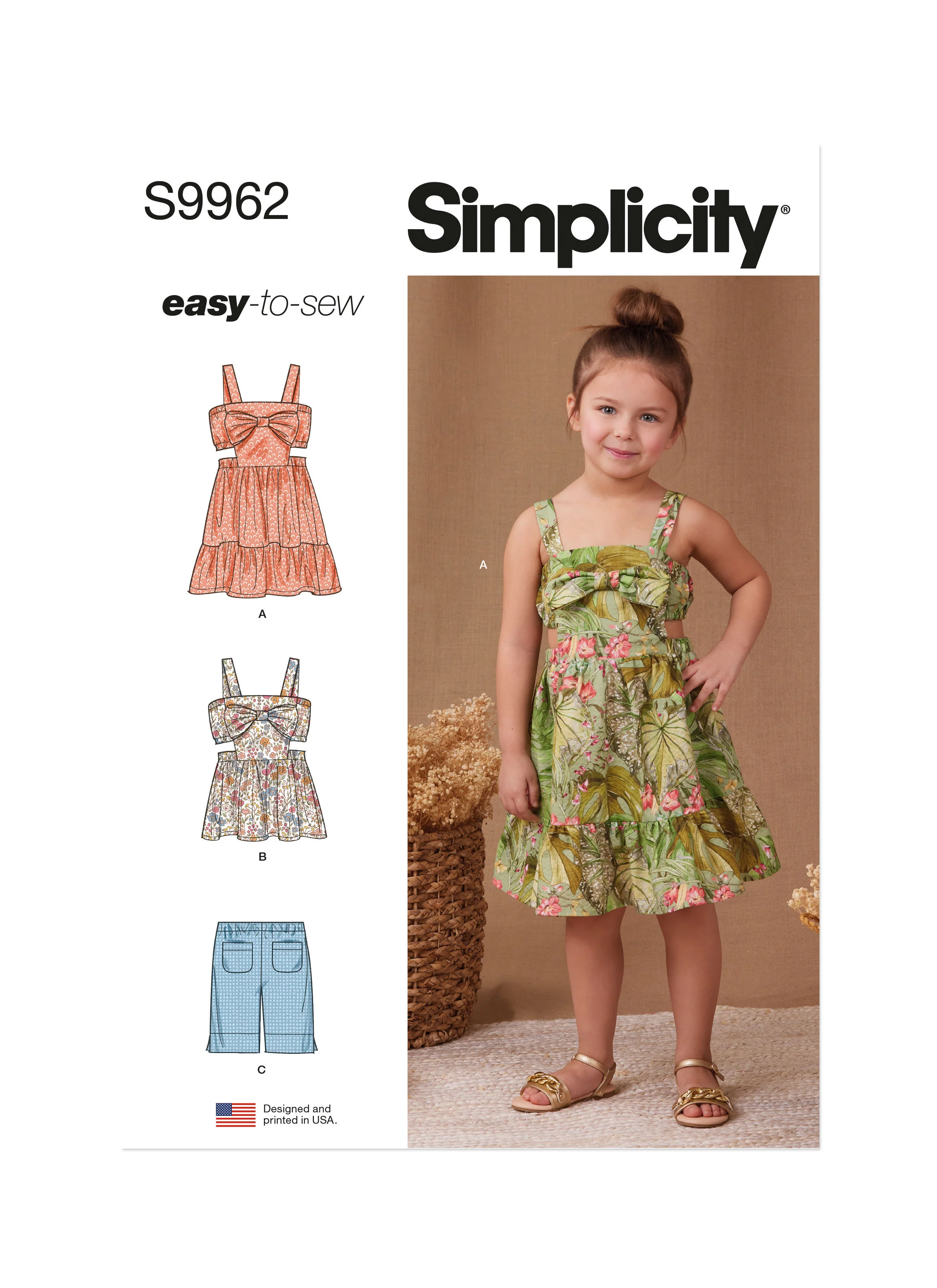 Simplicity Child Dress & Top S9962 - Image 2