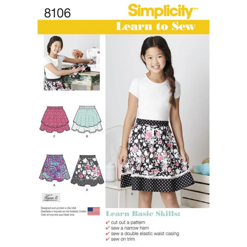 Simplicity Child/Teen Skirts S8106 - Image 2