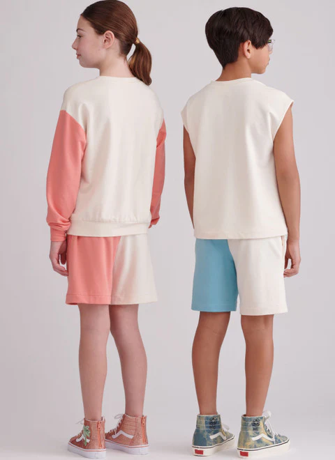 Simplicity Child/Teen Sweatshirt and Shorts S9801 - Image 5
