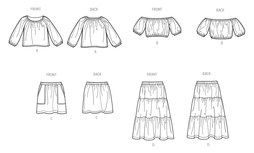 Simplicity Child/Teen Tops & Skirts S9934 - Image 9