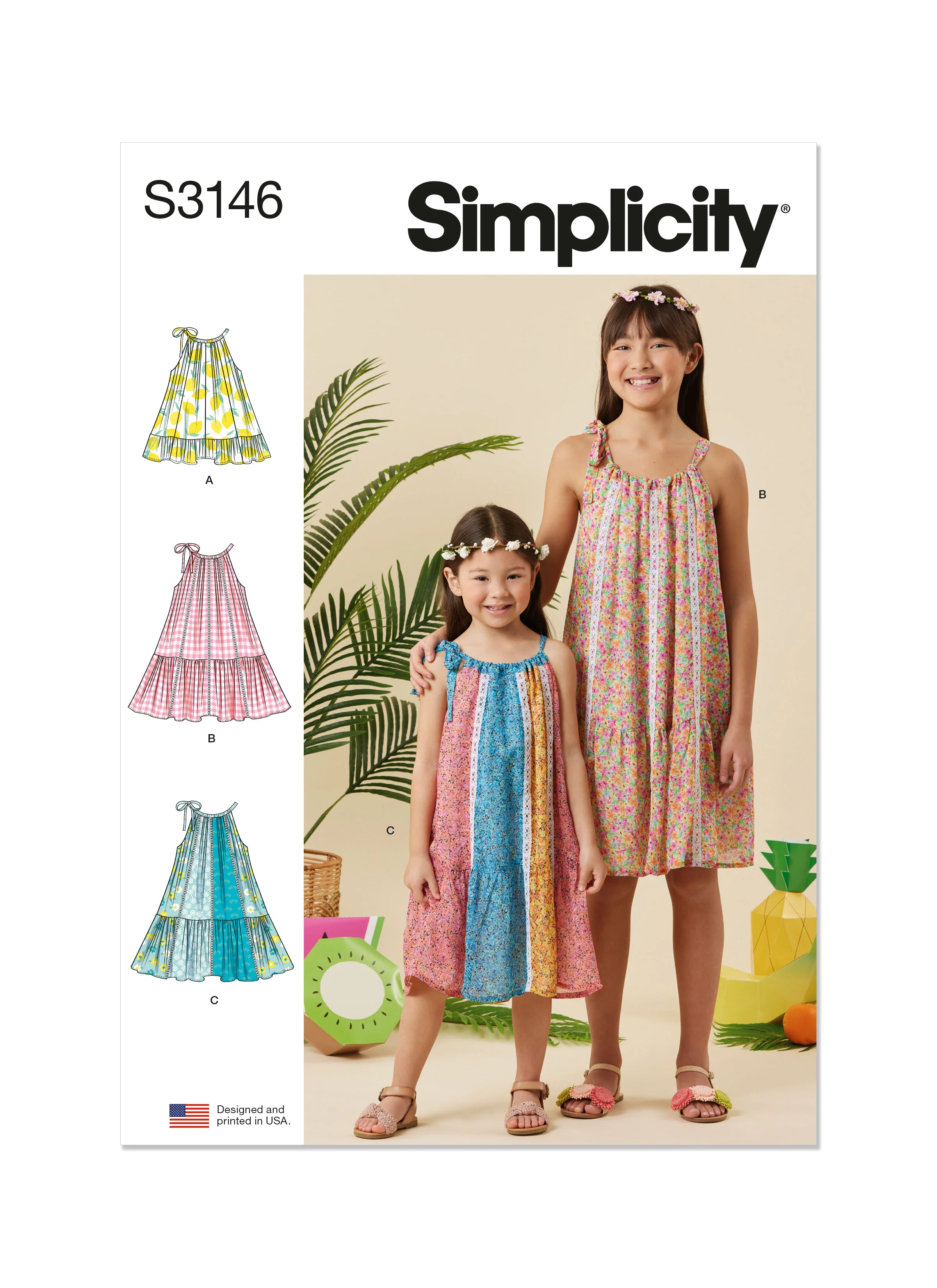 Simplicity Children's and Girls' Dresses S3146 - Image 2