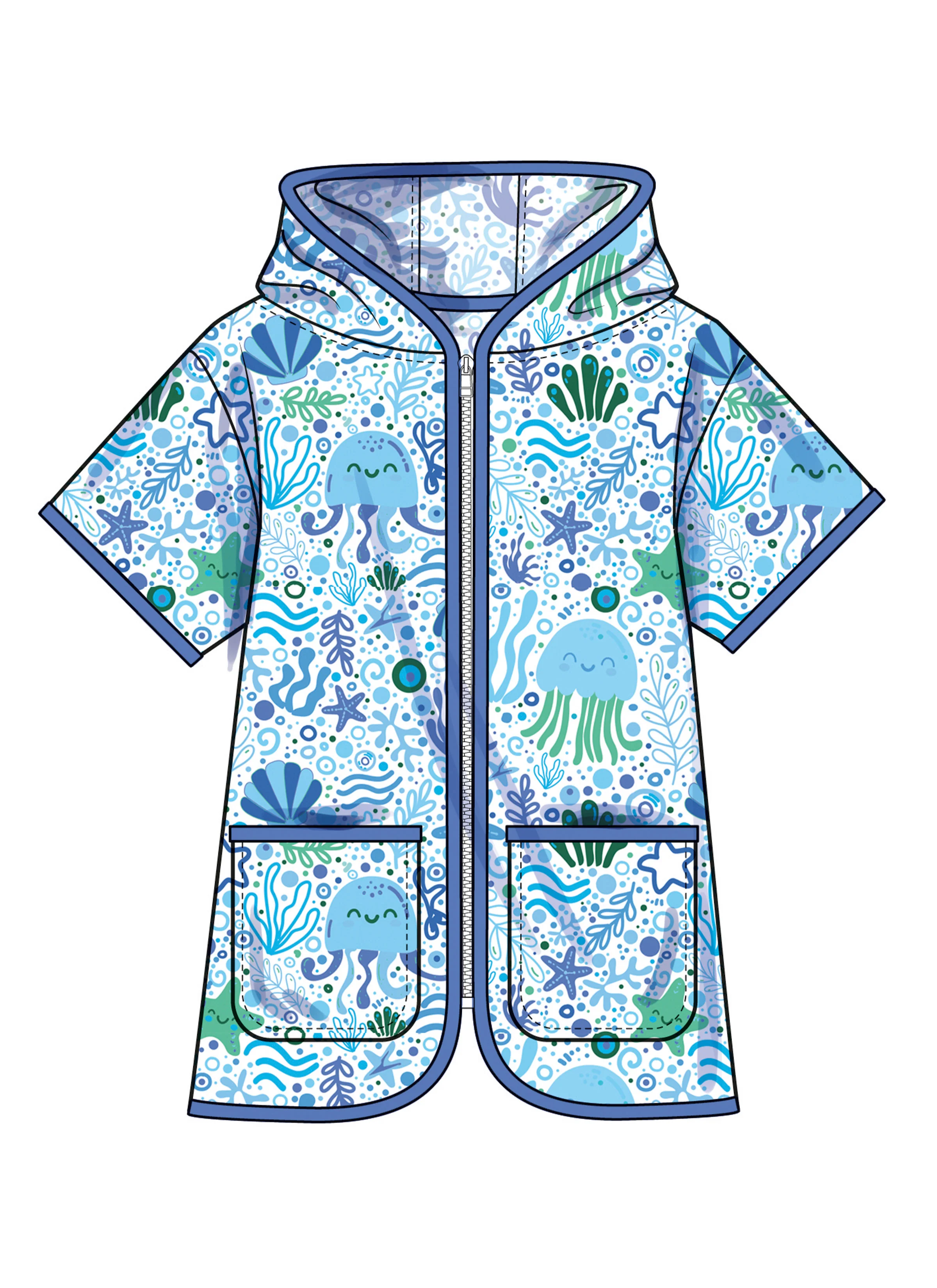 Simplicity Children's and Girls' Hooded Cover Up S3147 - Image 4