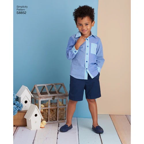Simplicity Children's Dress and Shirt S8852 - Image 4