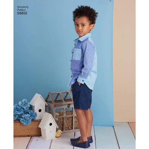 Simplicity Children's Dress and Shirt S8852 - Image 5