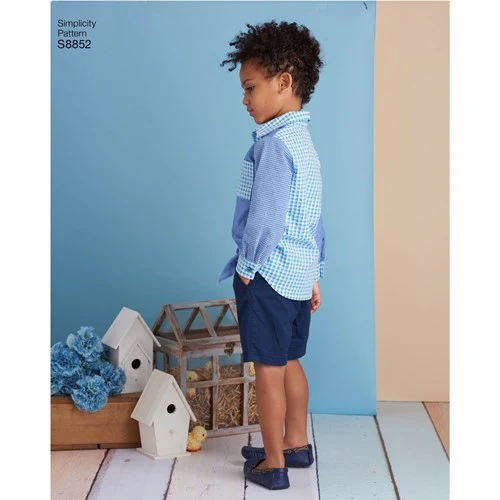 Simplicity Children's Dress and Shirt S8852 - Image 6