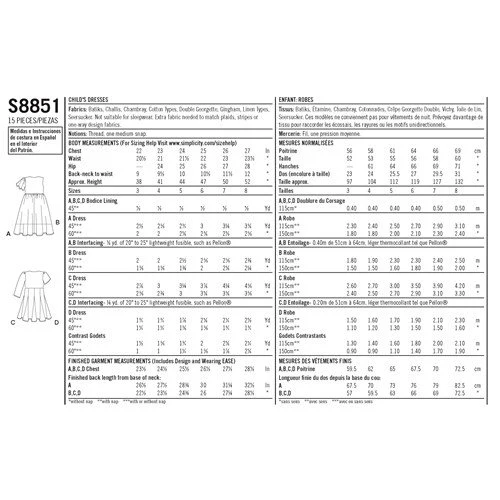 Simplicity Children's Dress S8851 - Image 5