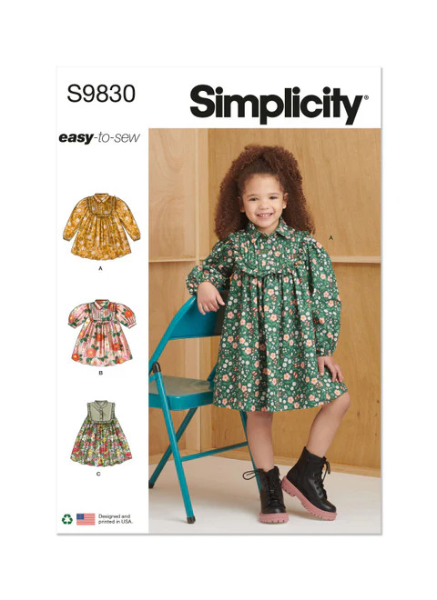 Simplicity Children's Dresses S9830 - Image 2