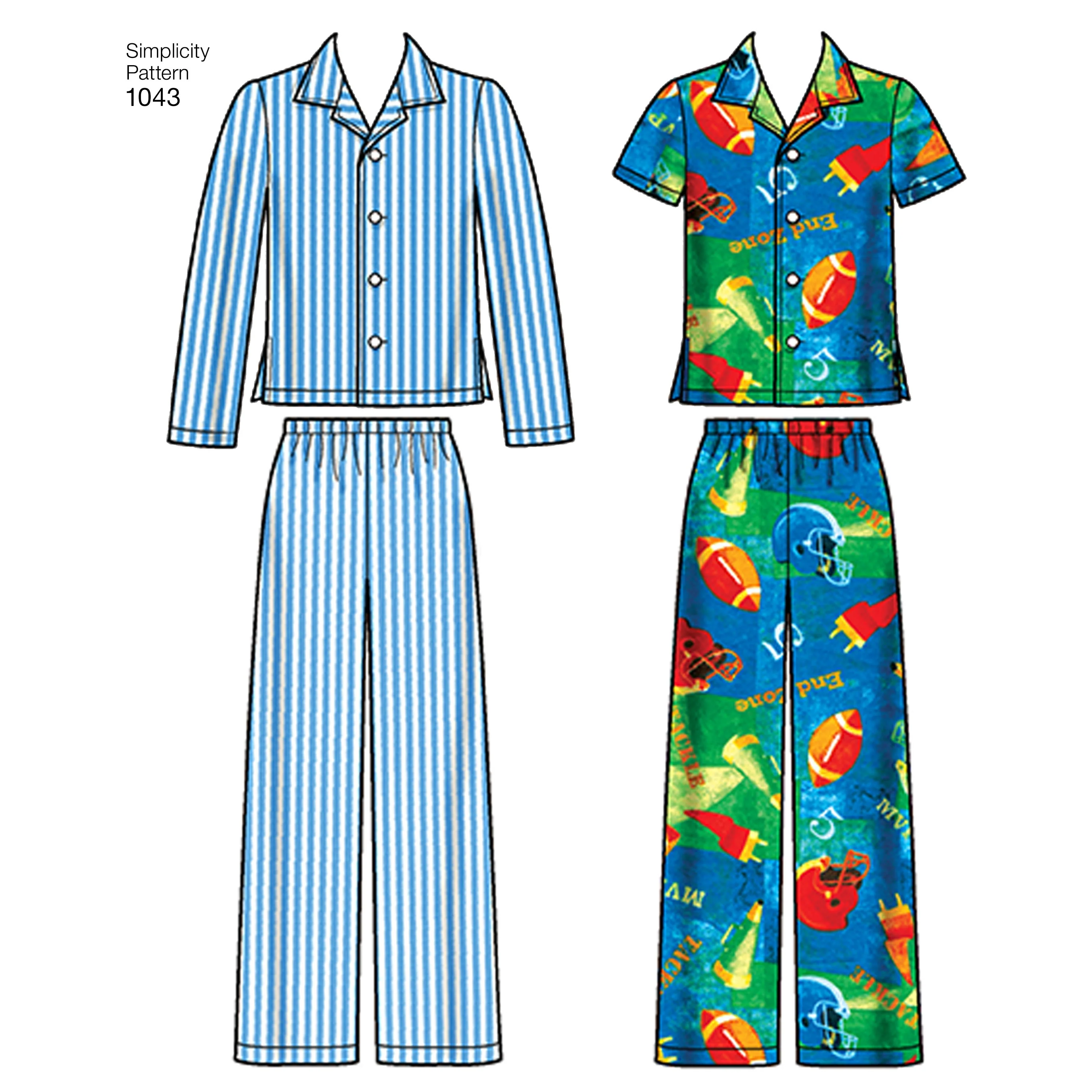 Simplicity Children's/Teens Nightwear S1043 - Image 4
