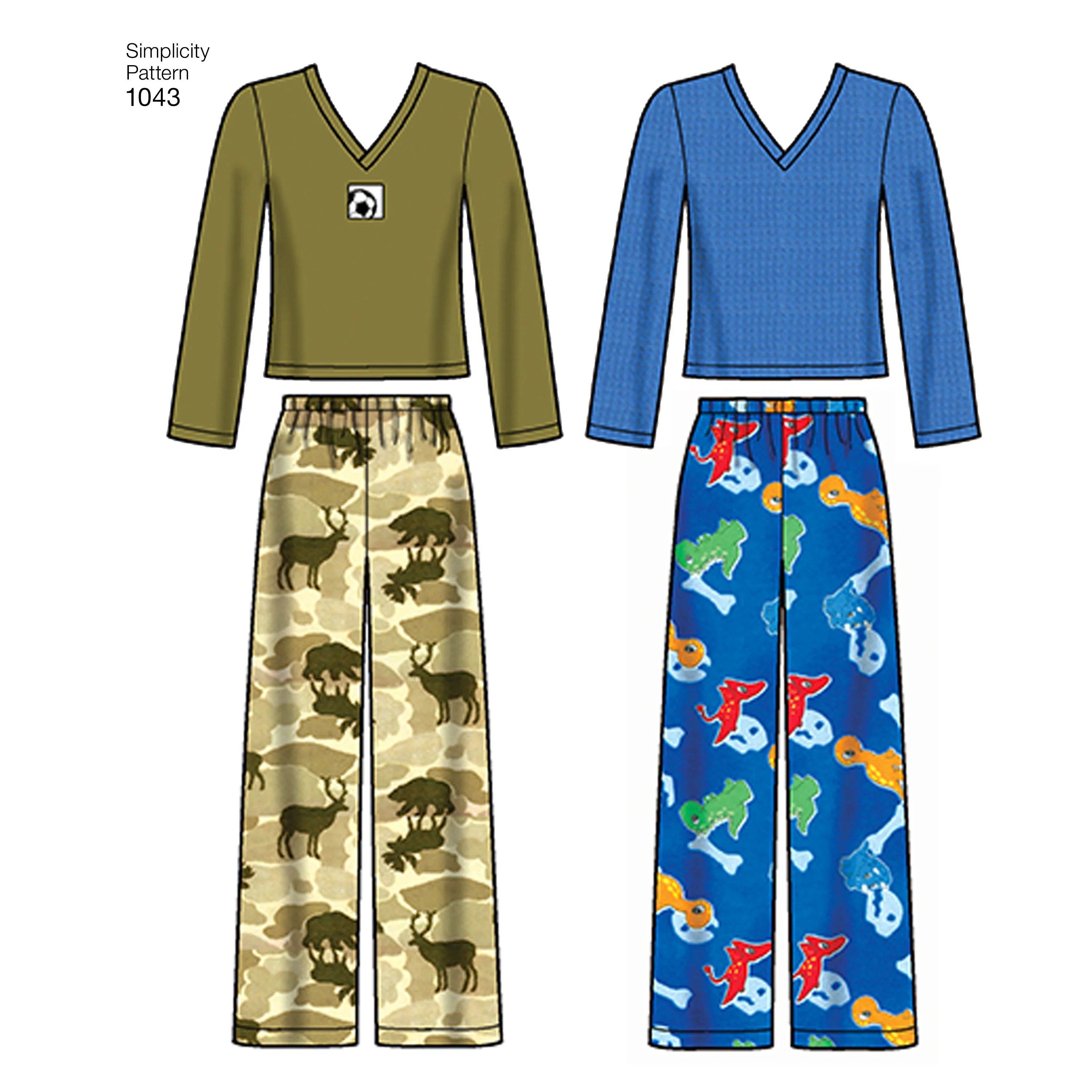 Simplicity Children's/Teens Nightwear S1043 - Image 5