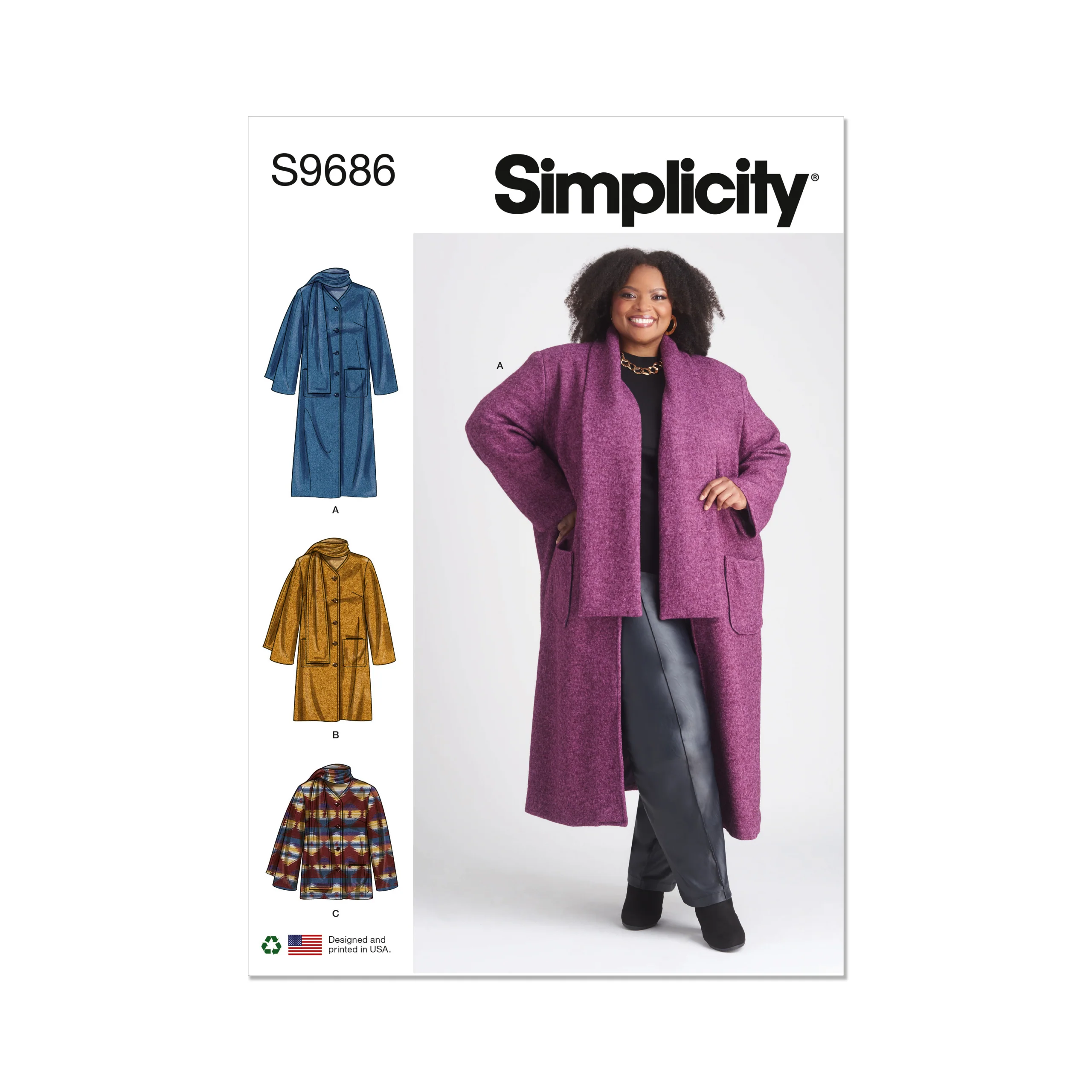 Simplicity Coat and Jacket S9686 - Image 2
