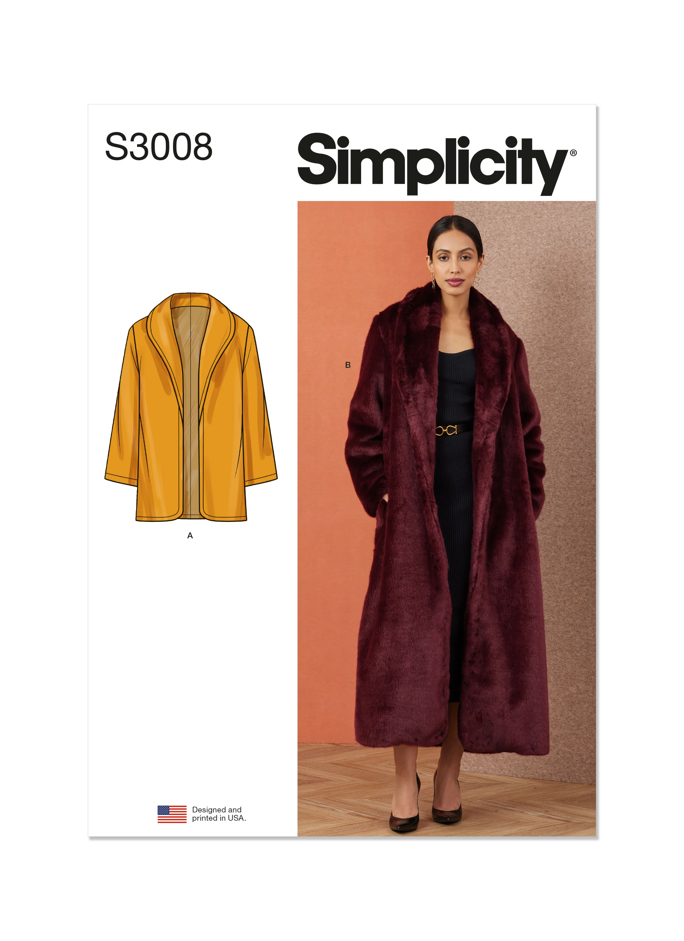 Simplicity Coat S3008 - Image 2