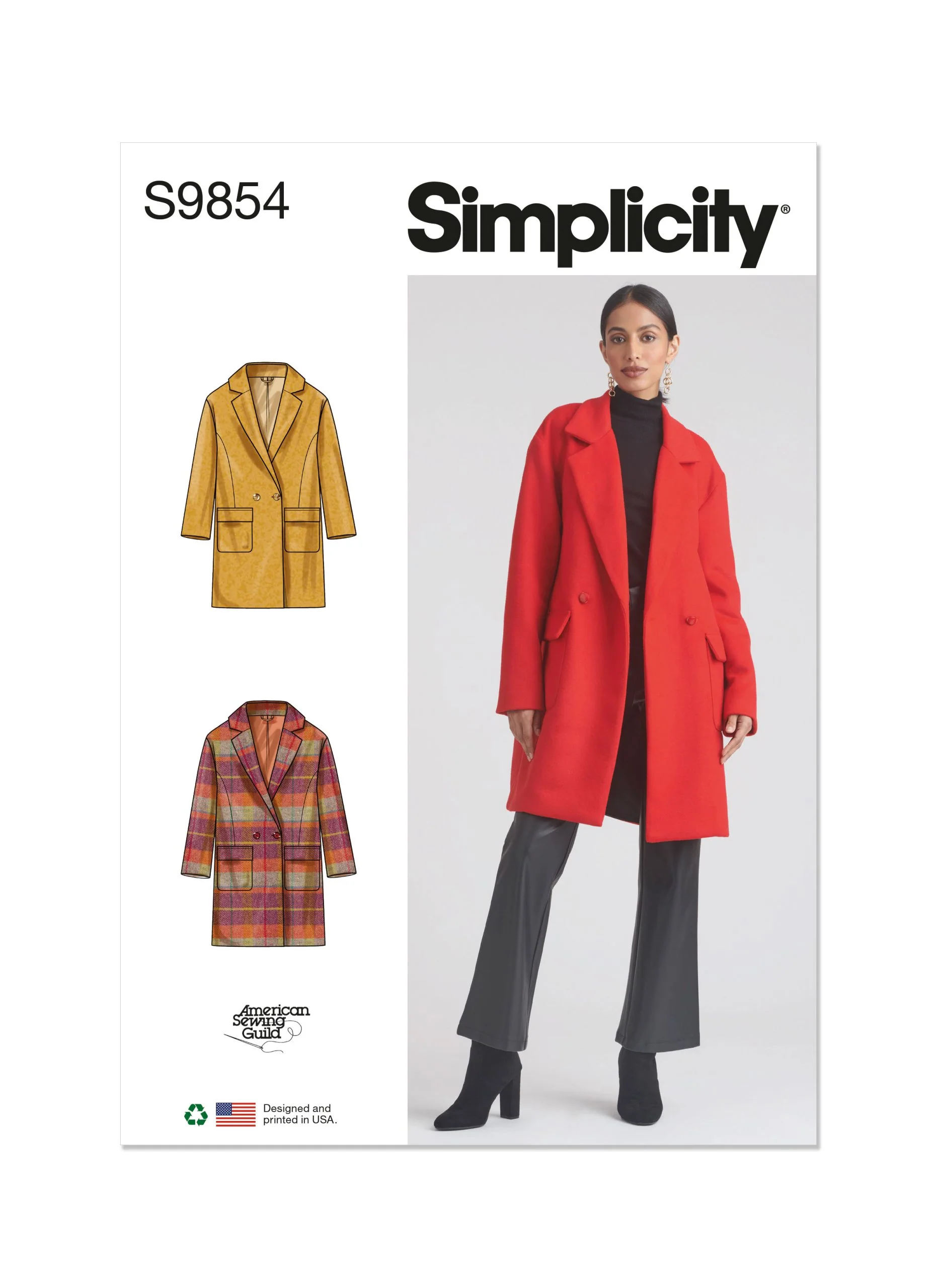 Simplicity Coat S9854 - Image 2