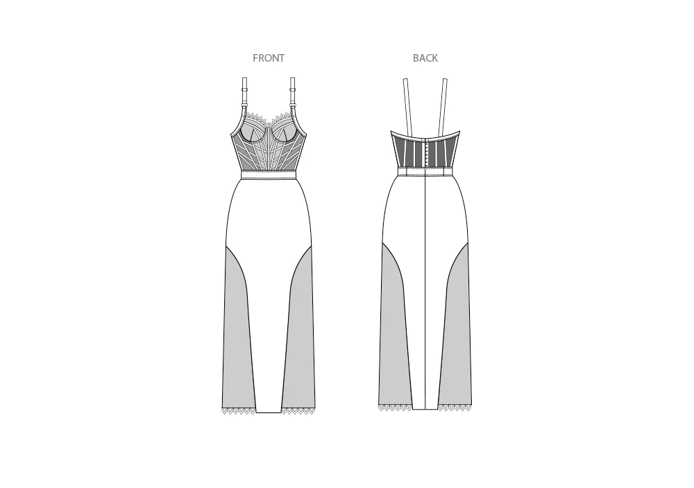 Simplicity Corset Dress S3085 - Image 5