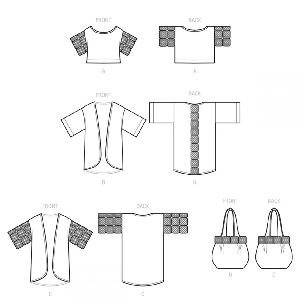 Simplicity Crochet and Sew Top, Jacket and Bag S9633 - Image 7