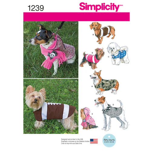 Simplicity Dog Coats S1239 - Image 2
