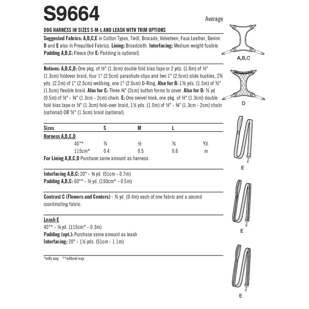 Simplicity Dog Harness & Lead S9664 - Image 7