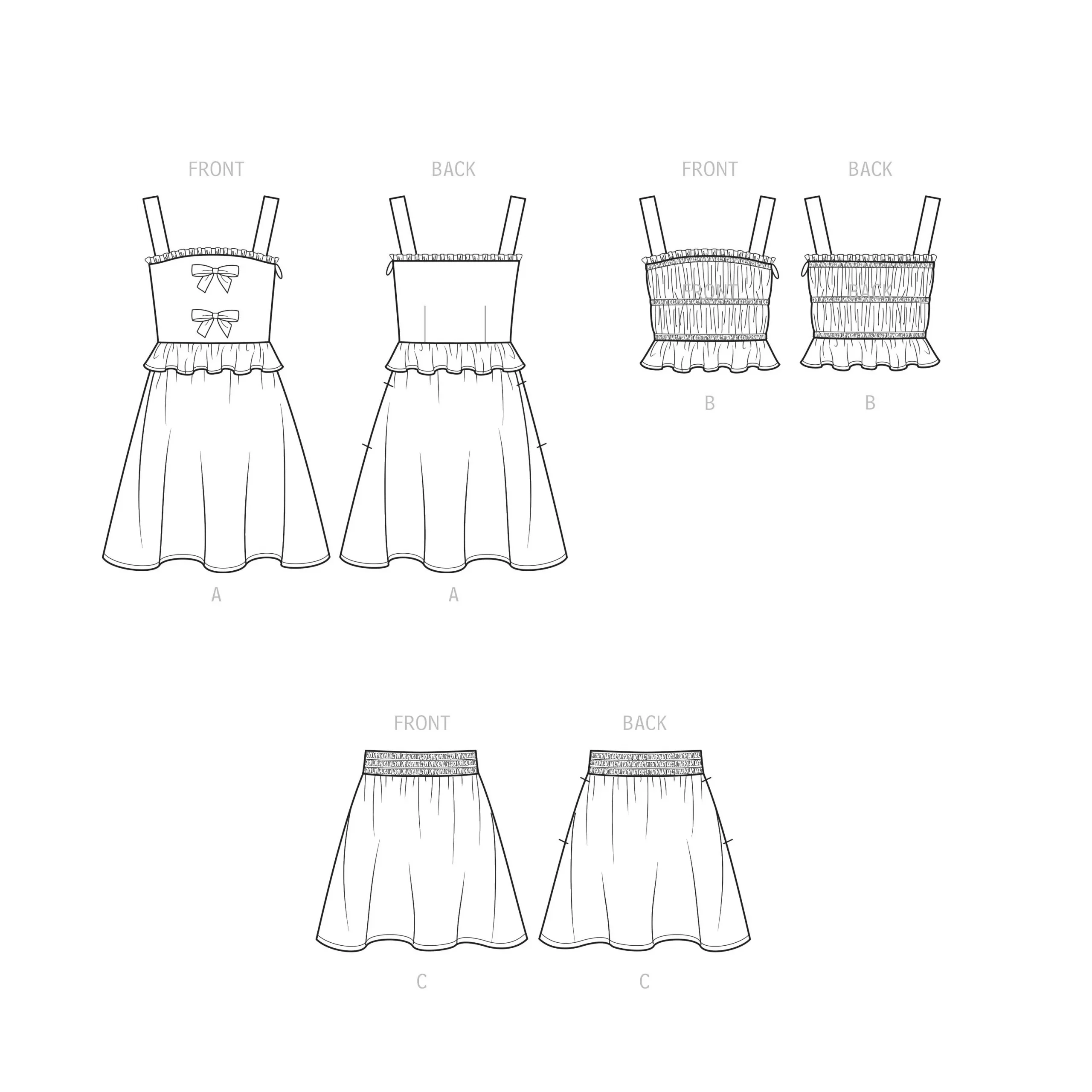 Simplicity Dress, Top and Skirt S9560 - Image 10