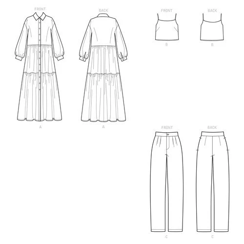 Simplicity Dress, Top and Trousers S9114 - Image 5