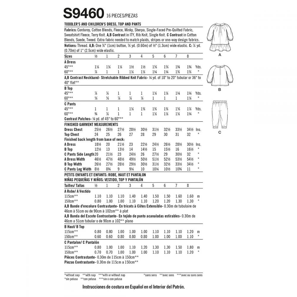 Simplicity Dress, Top and Trousers S9460 - Image 8