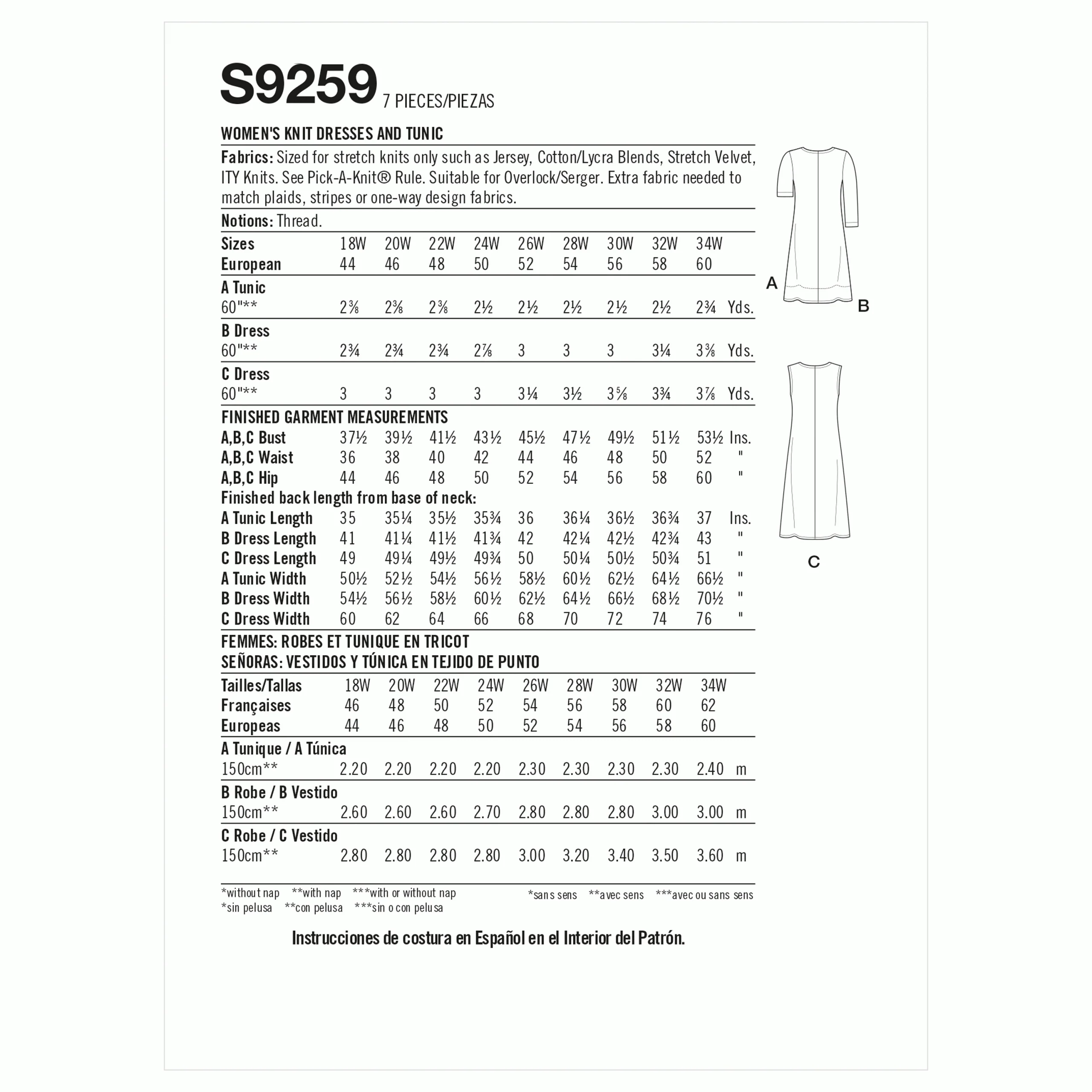 Simplicity Dresses and Tunics S9259 - Image 8