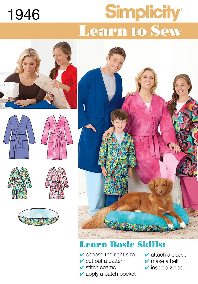 Simplicity Family Dressing Gown S1946 - Image 2