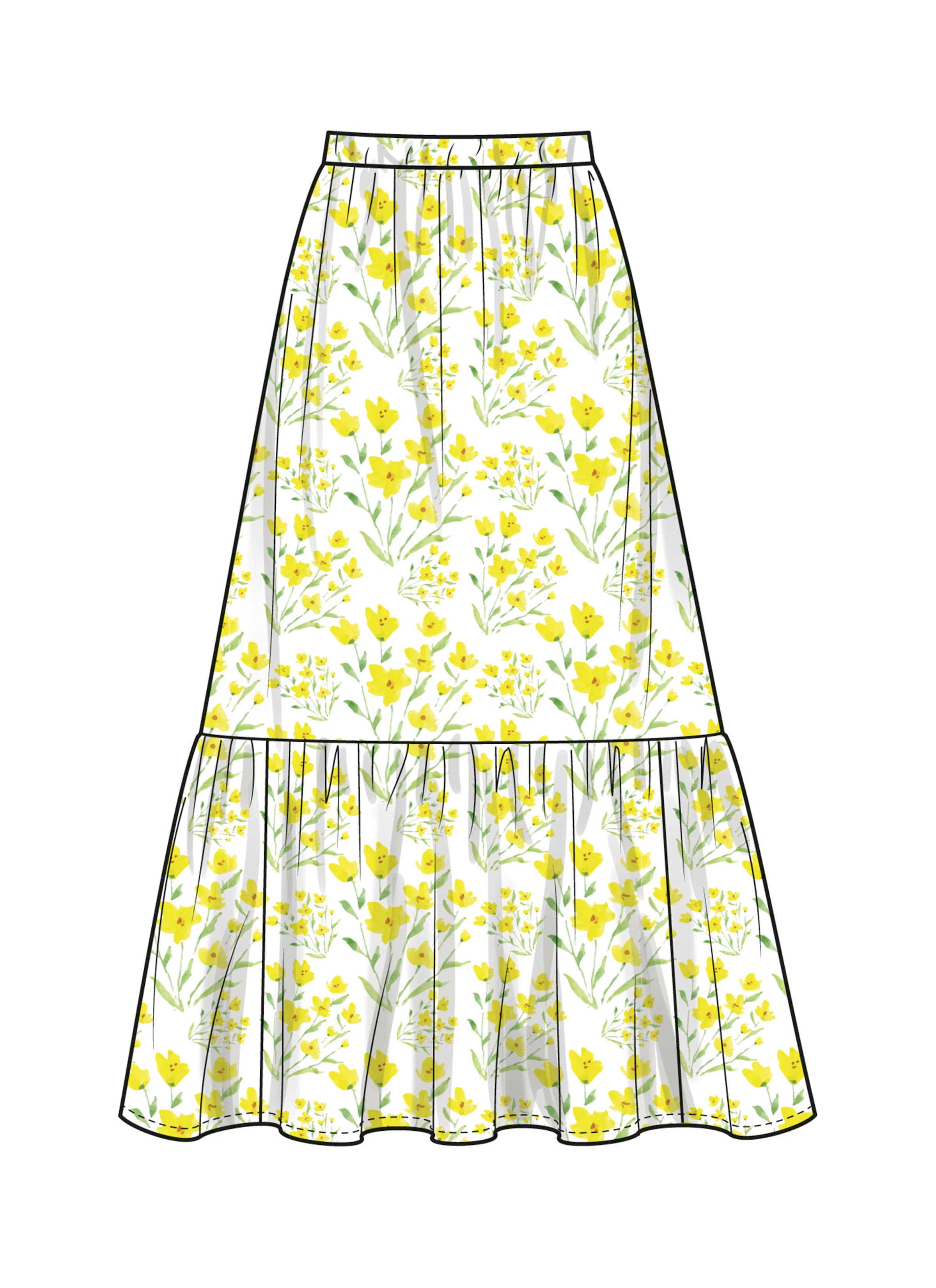 Simplicity Girls' Ruffle Top and Skirt S3148 - Image 9