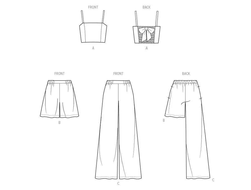 Simplicity Girls' Top, Shorts and Trousers S3149 - Image 9