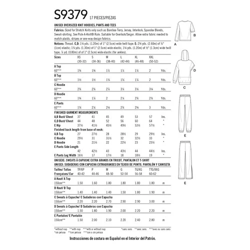 Simplicity Hoodie, Trousers and Tees S9379 - Image 20
