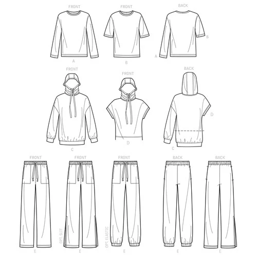 Simplicity Hoodies, Trousers and Tops S9394 - Image 5