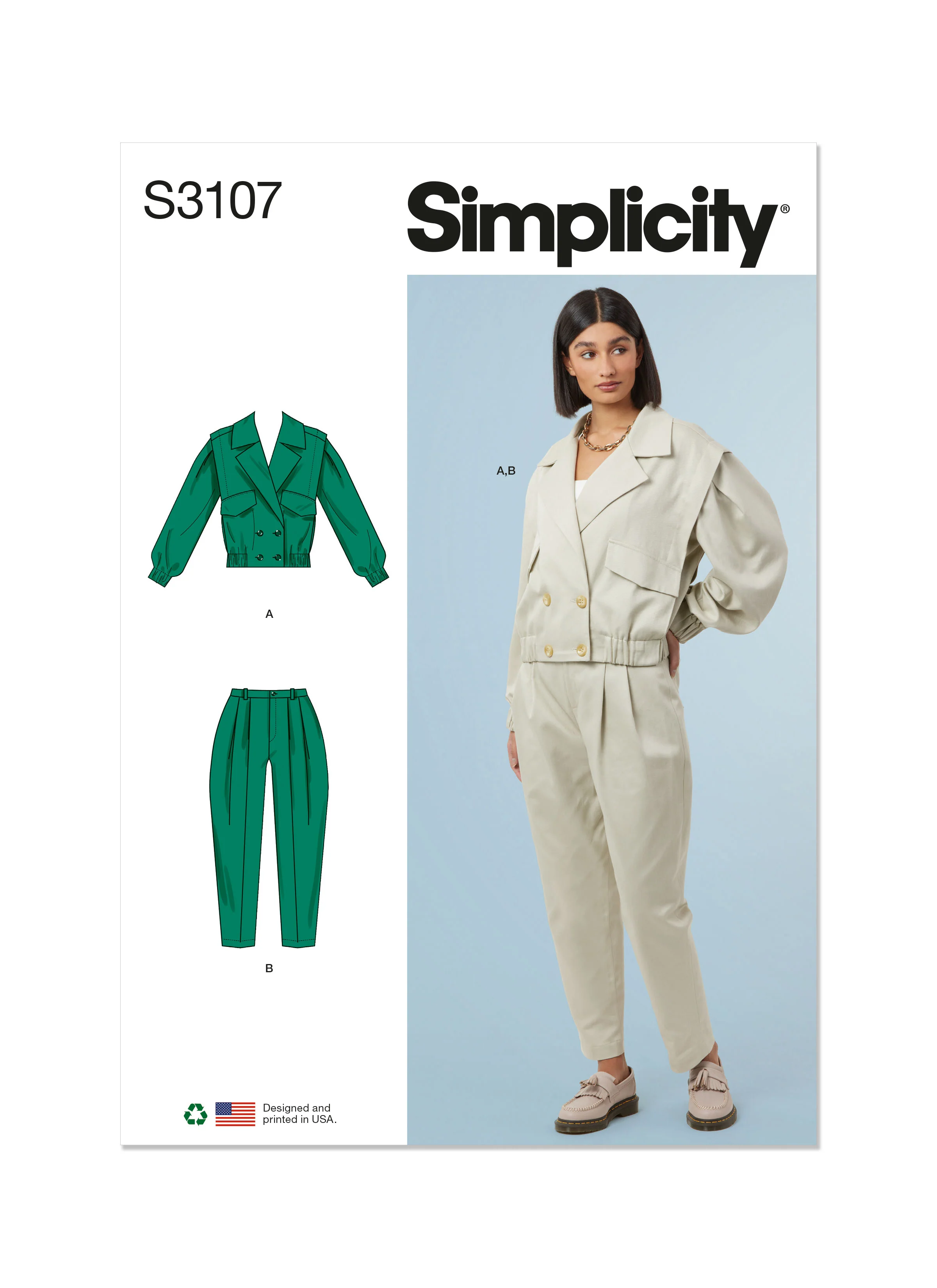 Simplicity Jacket and Trousers S3107 - Image 2