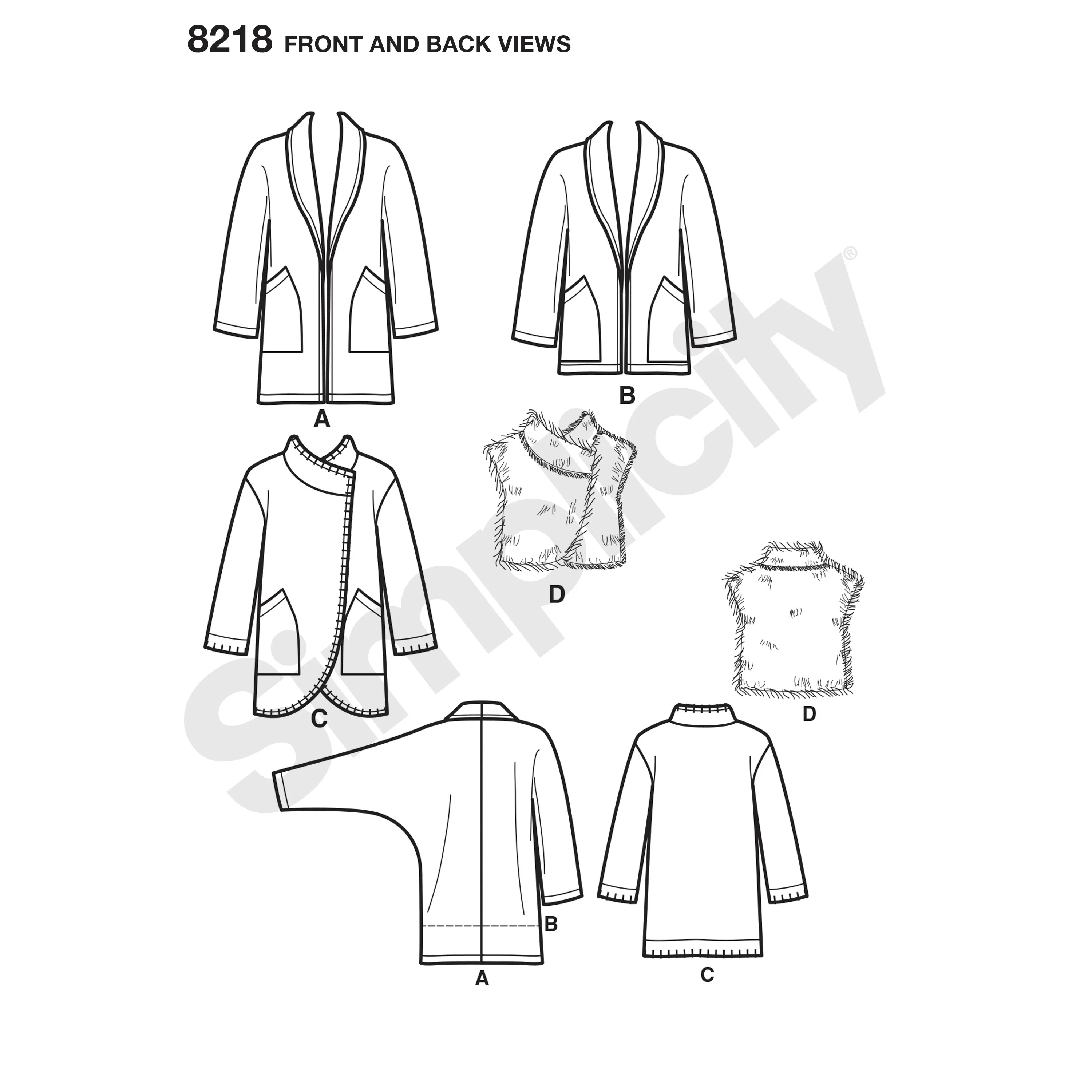 Simplicity Jacket and Vest S8218 - Image 5