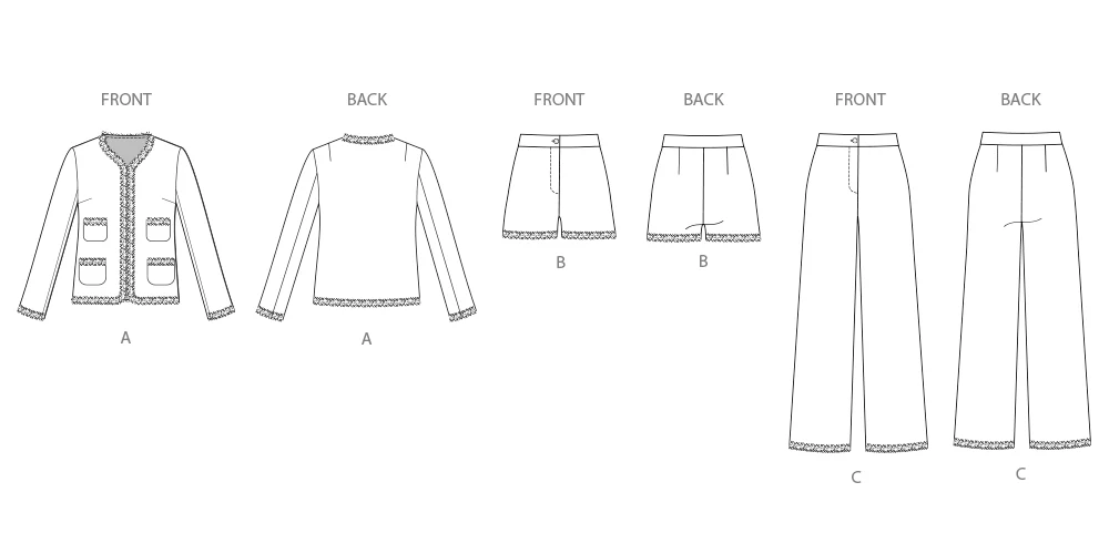 Simplicity Jacket, Shorts and Trousers S3074 - Image 8