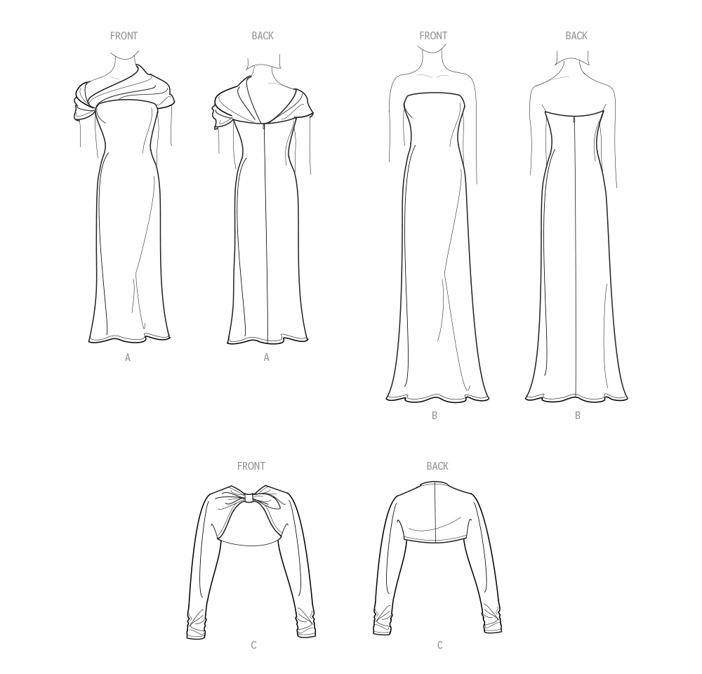 Simplicity Knit Dresses & Shrug S9820 - Image 10
