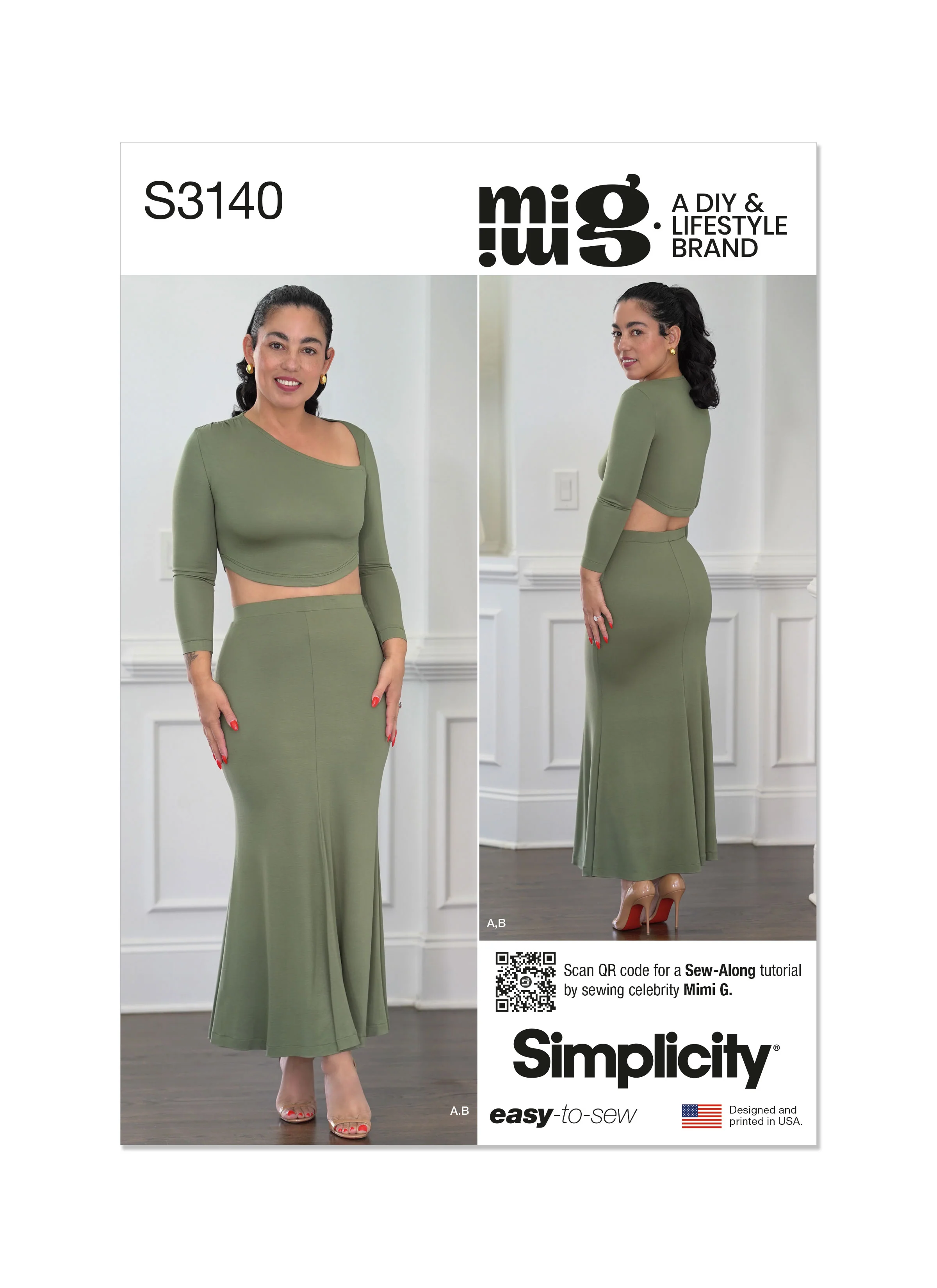 Simplicity Knit Top and Skirt by Mimi G Style S3140 - Image 2
