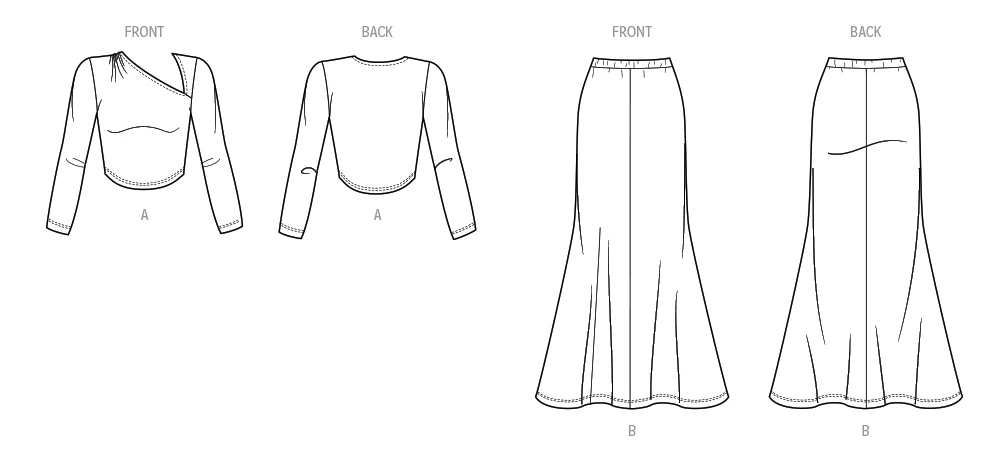Simplicity Knit Top and Skirt by Mimi G Style S3140 - Image 6