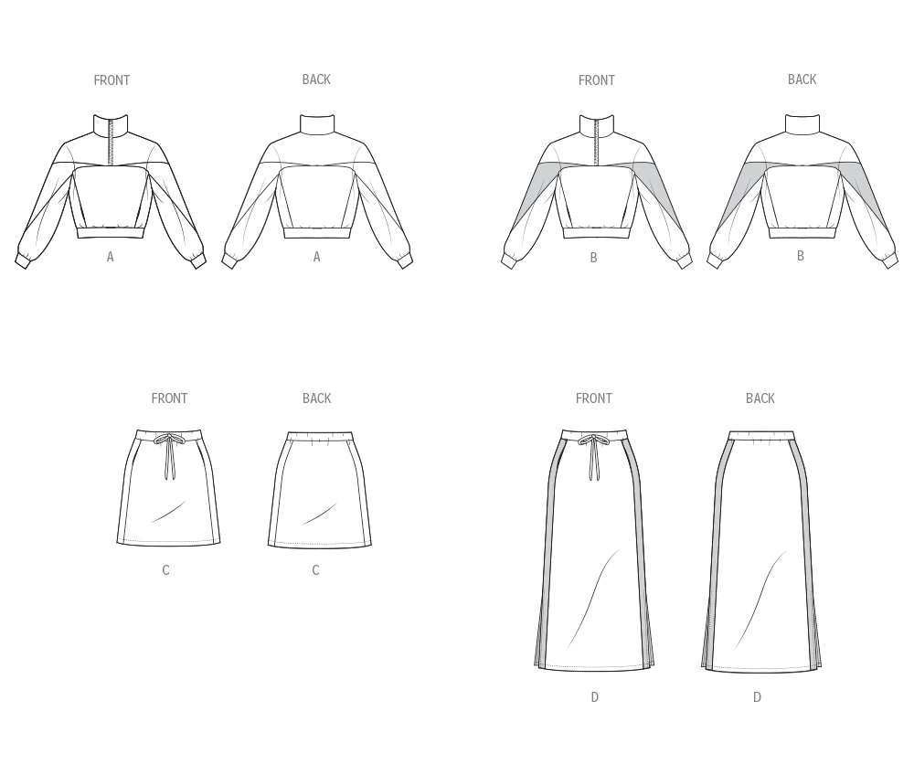 Simplicity Knit Top & Skirt S3035 - Image 7