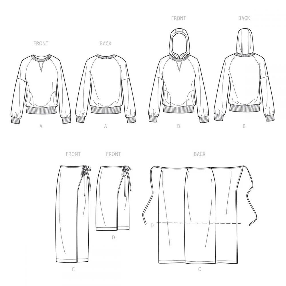 Simplicity Knit Tops and Skirts S9450 - Image 8