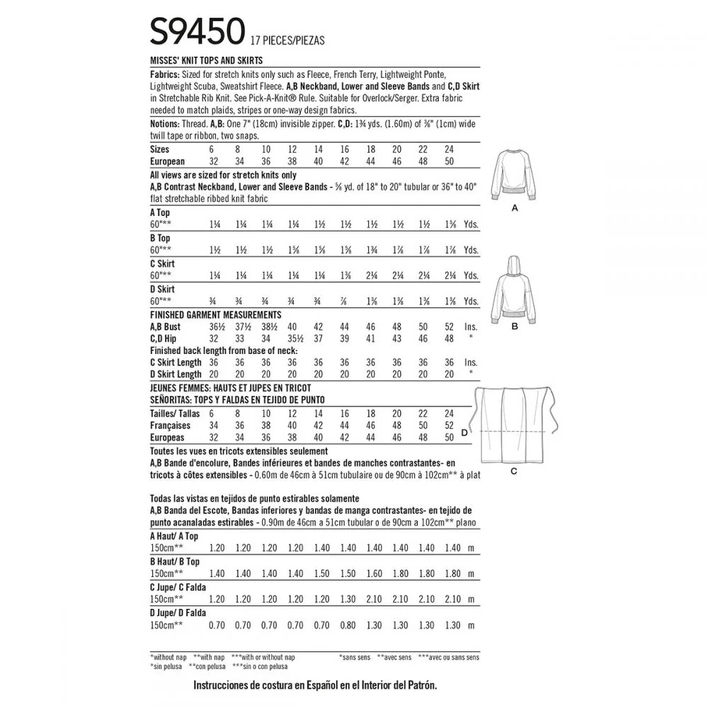 Simplicity Knit Tops and Skirts S9450 - Image 9