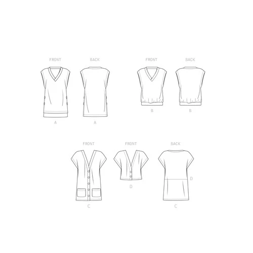 Simplicity Knit Vests S9374 - Image 8