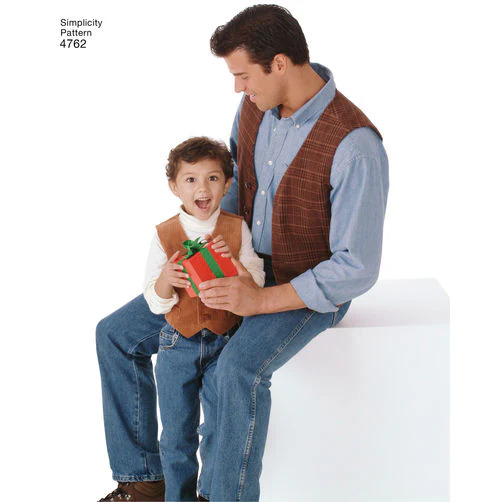 Simplicity Men/Boys Vests and Ties S4762 - Image 4