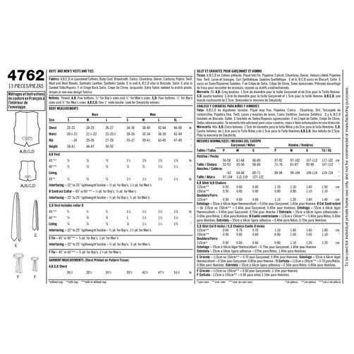 Simplicity Men/Boys Vests and Ties S4762 - Image 6
