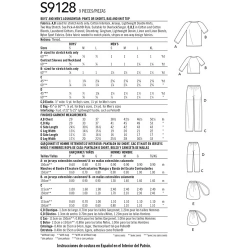 Simplicity Men's/Boys Sleepwear S9128 - Image 4