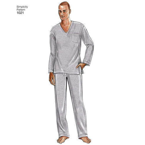 Simplicity Men's Pyjamas and Robe S1021 - Image 4