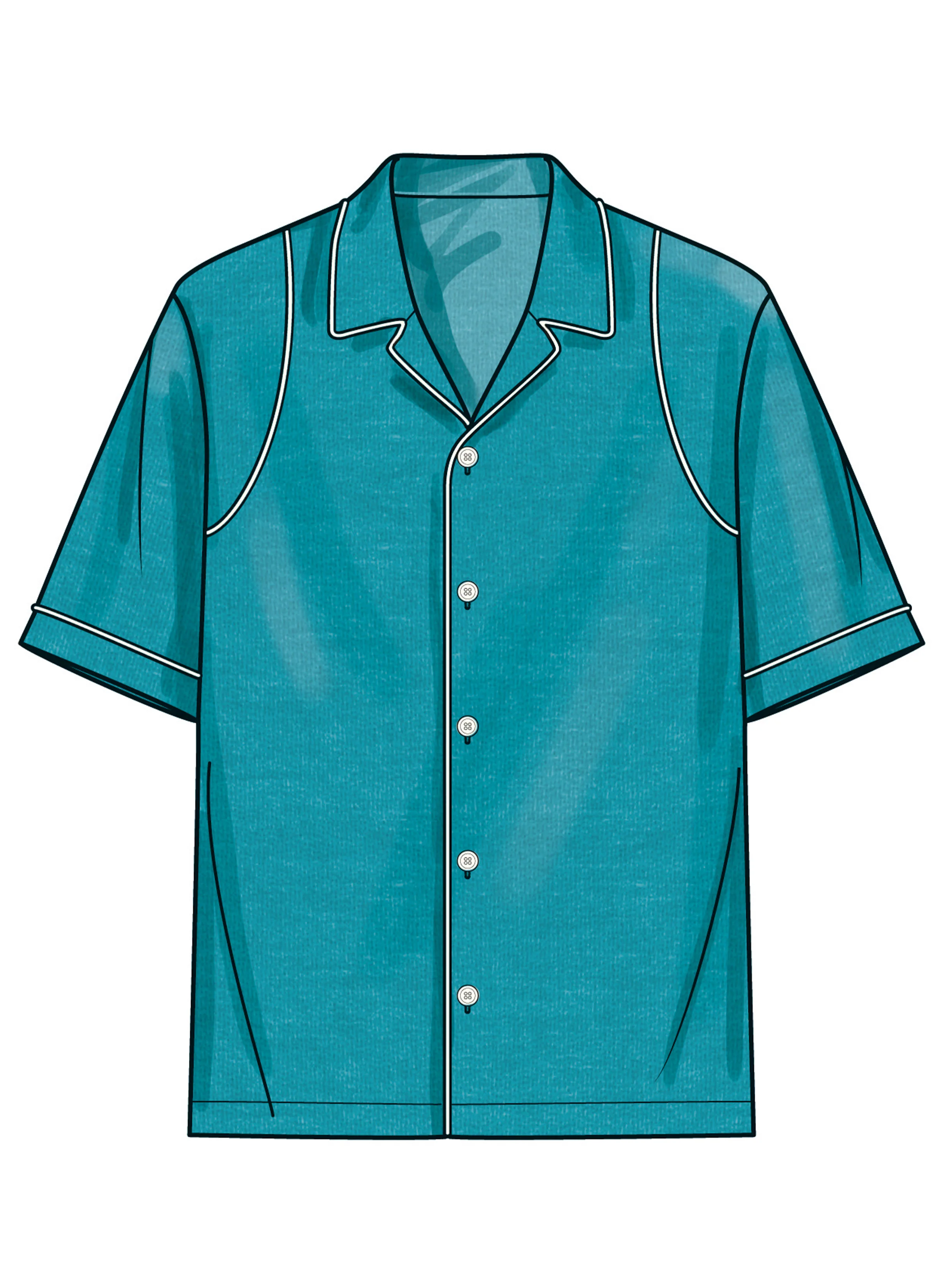Simplicity Men's Shirts S3075 - Image 5