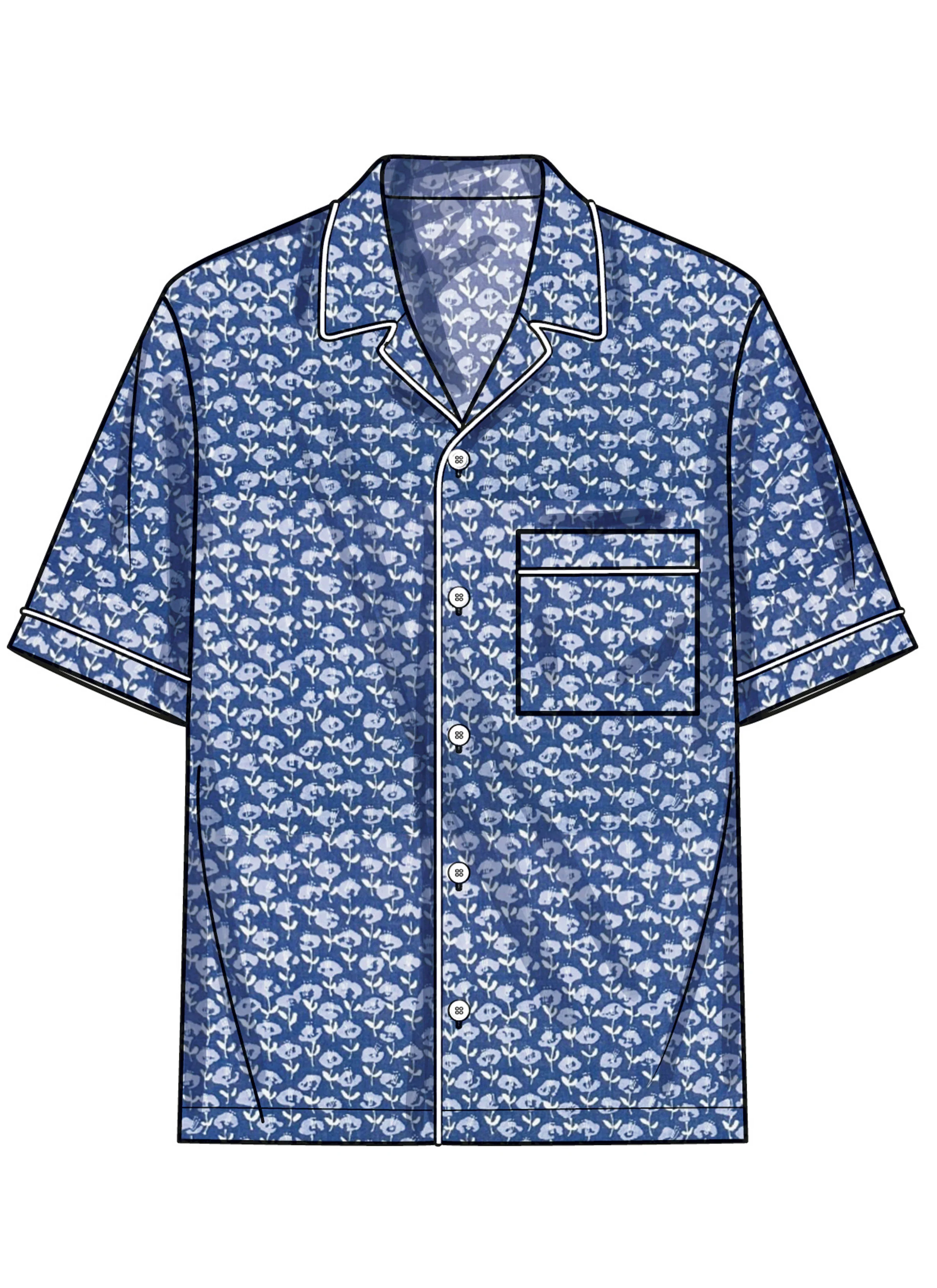 Simplicity Men's Shirts S3075 - Image 7