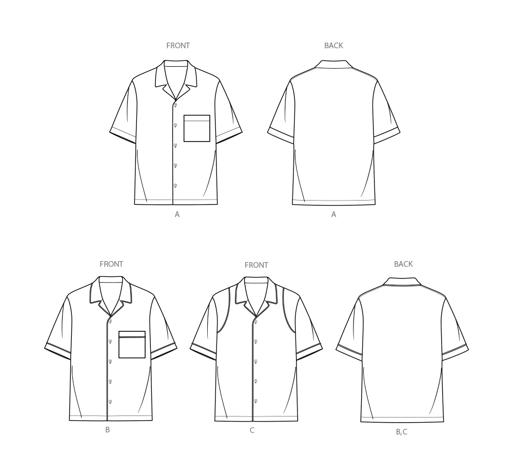 Simplicity Men's Shirts S3075 - Image 8